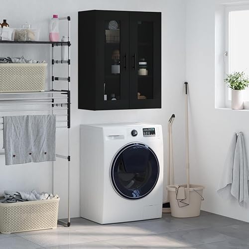 vidaXL Armoire Murale, Placard Suspendu avec Rangement, Meuble Flottant de Salon Bureau Chambre à Coucher, Moderne, Blanc Bois d'Ingénierie - Nail Gallerys