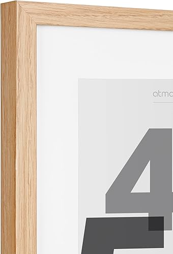 Atmosphera - Cadre photo Eva - bois et verre - 40x50 cm - Nail Gallerys