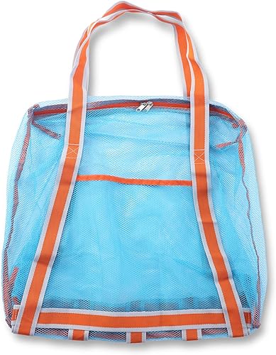 LEAFOREST Grand sac de plage avec fermeture éclair, sac à jouets de plage léger en maille pour piscine sable jouets - Nail Gallerys