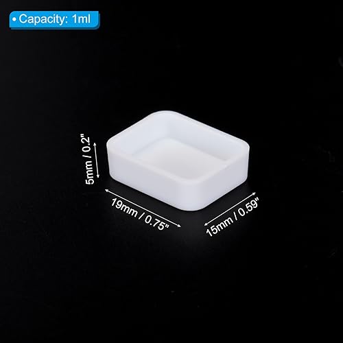 PATIKIL 1ml Godets D'Aquarelle, Lot de 50 Demi-Godets Vides en Plastique pour Peinture à L'Aquarelle, Huiles et Acryliques, Boîtier de Voyage Style 2, Transparent - Nail Gallerys