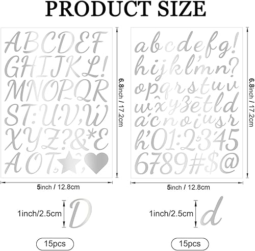 Zayookey 30 Feuilles Or Autocollants d’Alphabet Lettre Chiffre Auto-Adhésifs en Vinyle de Alphabet Numéros de Boîte aux Lettres Autocollants Stickers pour Scrapbooking Signe (Or, 1 pouce) - Nail Gallerys