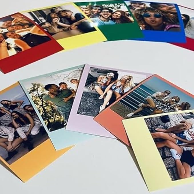 Genérico Imprime Vos Photos Style Rétro 10 x 7,5 cm Personnalisé Pack 15 - Nail Gallerys