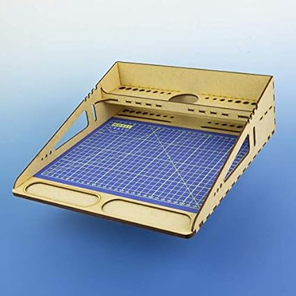 Modelcraft Station de Travail et Tapis de découpe A4, WTA4/CM, Bois - Nail Gallerys