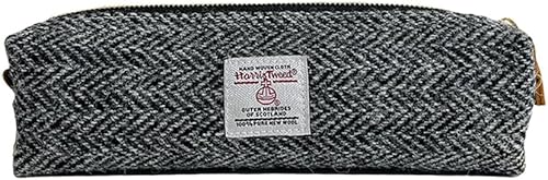 TAILORMAP Harris Trousse à crayons en tweed de grande capacité avec fermeture éclair pour homme et femme (n° 896) - Nail Gallerys