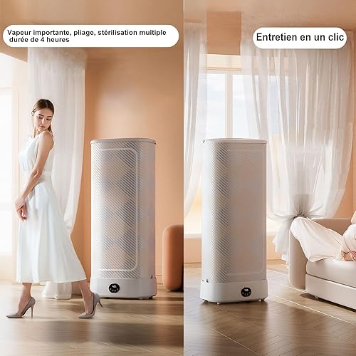 ELIKBH Machine a Repasser et Plier Automatique Machine à Repasser à Vapeur avec Fonction Vapeur 1000W Défroisseur à Vapeur pour VêTements Et Tissus - Nail Gallerys