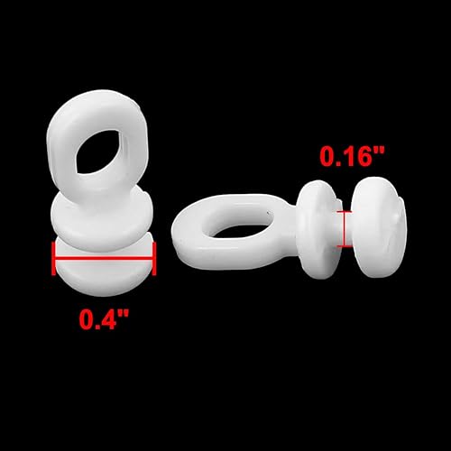 sourcing map 20pcs Glisseur Rail Rideaux Roulette Crochet Roue Rideaux Coulissant Poulie pour Fenêtre Voilage Galet Plastique Blanc - Nail Gallerys