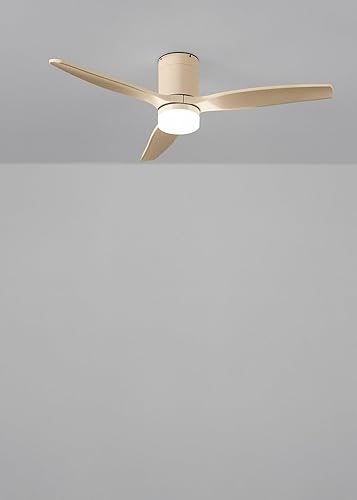 CREATE / WINDCALM M/Ventilateur de plafond avec lumière sable, pales avec contrôleur et télécommande / 40W, Minuterie Ø132 cm, ABS, 6 vitesses, 3 températures de lumière, fonction été-hiver - Nail Gallerys