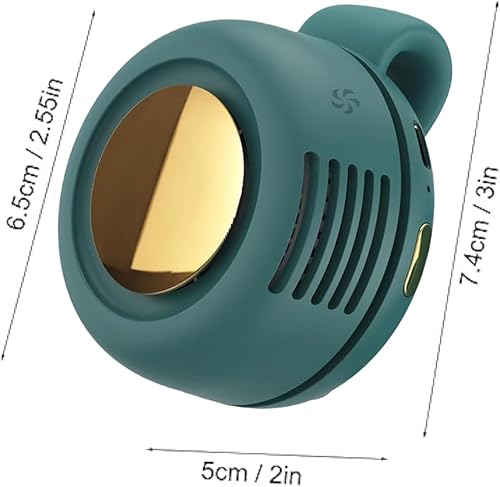 Petit Ventilateur Clip, Portable Silencieux Mini Fan Whirlwind Sans Lame Pour Clip Cou Taille, 3 Vitesses Clip on Hands Neck Fabricant Refroidissement Pour Extérieur, Voyage, Bureau, Cadeau (blanc) - Nail Gallerys