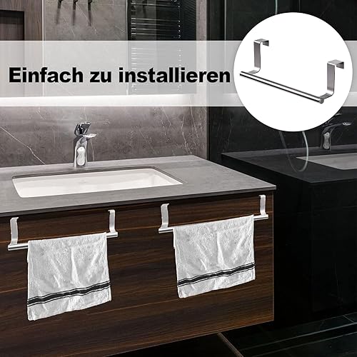 Porte Serviettes Mural en Acier Inoxydable, 36 cm Porte Serviettes sans Perçage, Porte Serviettes pour Radiateur de Salle de Bain,Porte Serviettes Suspendu, pour Salle de Bain et Cuisine, Argent - Nail Gallerys