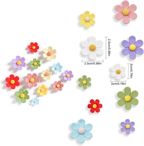 Flycppo Aimants Magnet Frigo 14 Pièces Aimant Frigo Fleurs,Magnet Marguerite,Aimants Décoratifs Frigo pour Réfrigérateur,Casier,Tableau Magnétique,Cuisine,Tableau Blanc,Bureau - Nail Gallerys