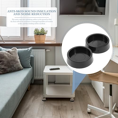 VICASKY Cales De Roue Antidérapantes 4 Butées De Roue De Chaise avec Caoutchouc pour Chaises De Bureau Tabourets Et Lits De Bébé roulettes De Remplacement pour roulettes Fixes Fixes - Nail Gallerys