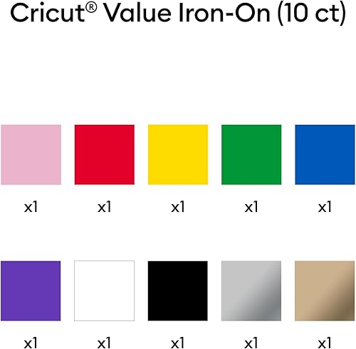 Cricut Feuille de Transfert | 10 Rouleaux de vinyle thermotransfert | 0.9m (3 pieds) | Compatible avec toutes les machines Cricut - Nail Gallerys