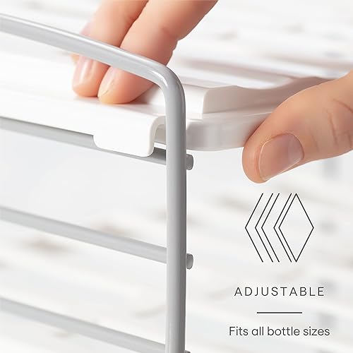YouCopia UpSpace Organiseur pour bouteille d'eau et tasse de voyage, étagère de rangement réglable pour l'organisation de la cuisine, 2 étagères - Nail Gallerys