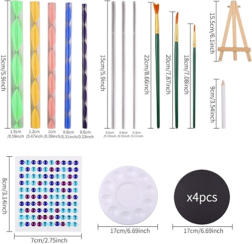 Uponer 40 pièces Kits de Peinture Mandala Outils de Pointage Mandala à Inclure y Compris Pochoir Mandala Art Rock Painting Tools pour Travaux Manuels Artisanat de Poterie - Nail Gallerys