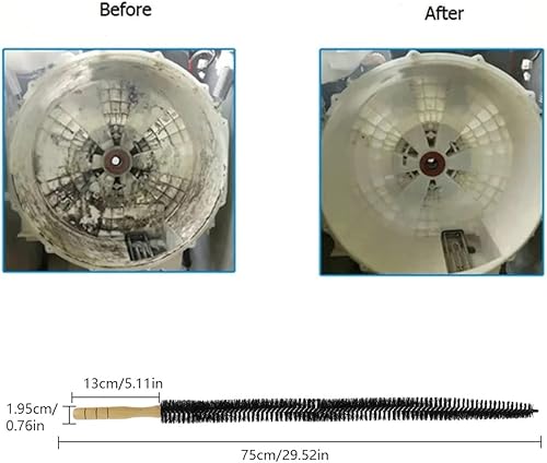 ComPDCVD Lot de 2 Brosse radiateur Brosse de Nettoyage pour Radiateur 75 cm Longue et Flexible avec Manche en Bois Convient pour Radiateur et Sèche Linge - Nail Gallerys