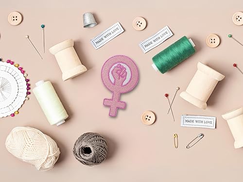 Finally Home Patch thermocollant - Symbole féministe | Patchs féministes, thermocollants féministes, petites femmes, écussons Girl Power - Nail Gallerys