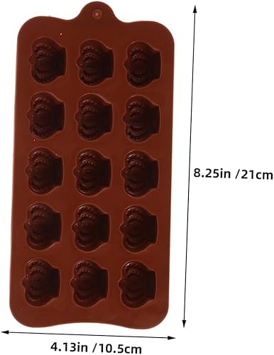 KOCKSHION Moule à Chocolat Moules à Chocolat Bricolage Moule Pour Chocolat Moule à Couronne Moules à Chocolat En Silicone Moules à Bonbons Drôles Moule à Glaçons Light Brown Gel De Silice - Nail Gallerys