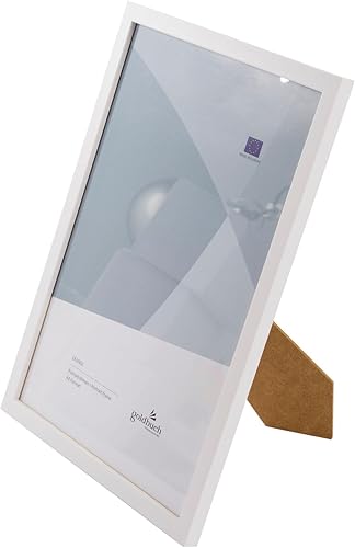 goldbuch Skandi DIN A4, Simple véritable, Poser, Bois avec Support Mural, Cadre Photo Blanc - Nail Gallerys