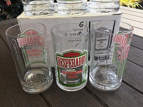 6 VERRES DESPERADOS GRAVE 25CL HT.12.80CM - Nail Gallerys