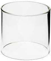 Grand Cylindre sans Fond Transparent Borosilicate Verre soufflé à la Bouche Cylindre cheminée de Table Ouverture en Bas en Haut extérieur 10 cm Hauteur 25 cm Autres Tailles sur Demande - Nail Gallerys