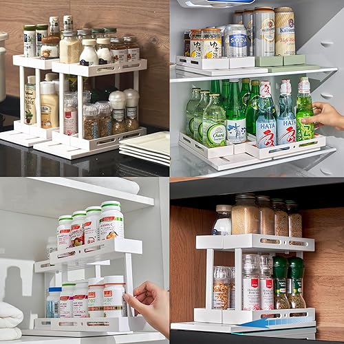 Melldrry Etagère Réfrigérateur, 2 Pièces Étagère à Épices Magnétique Etagère Réfrigérateur Magnétique Organisateur de Réfrigérateur Economie Espace pour la Cuisine - Nail Gallerys