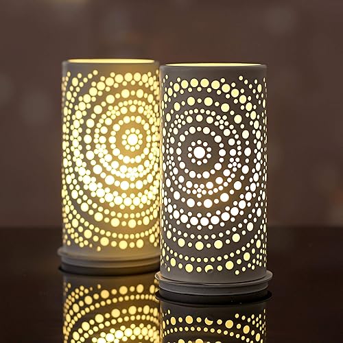 Duni Billy Lot de 4 bougeoirs en métal Blanc 14 x 6,5 cm - Nail Gallerys