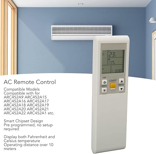 Télécommande AC, Télécommande de Climatisation, Remplacement pour ARC452A15 ARC452A16 ARC452A17 ARC452A18 ARC452A21 2MKS50G2V1B - Nail Gallerys