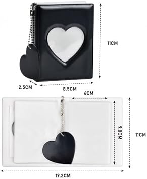 1 Pièce Album Photo Polaroid, Mini Album Photo Peut Contenir 32 Photos, Petit Album Photo pour Carte Photo d'Idole de Célébrité, Album Polaroid (noir) - Nail Gallerys