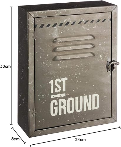 Atmosphera - Boîte à clé District 9 30x23 cm - Gris - Nail Gallerys