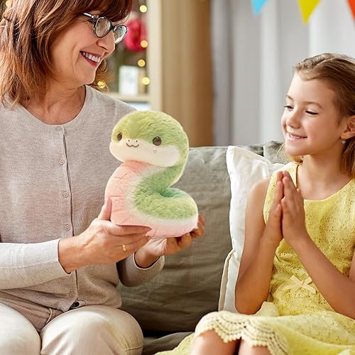 Serpent en peluche douce - Jouet long réaliste avec surface à motifs et design flexible - Figurine de reptile légère et douillette - Style serpent câlin - Utilisé pour - Nail Gallerys