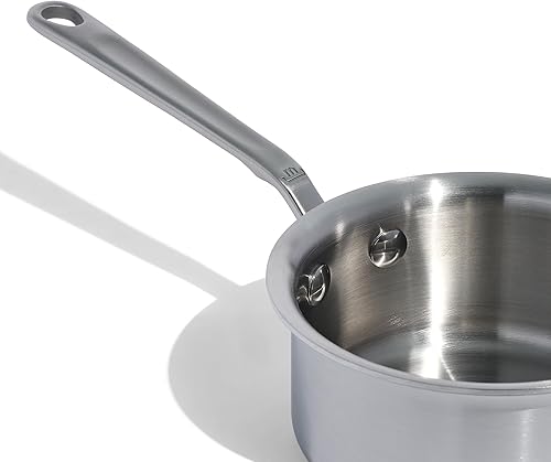 Made In Cookware – 3/4 Quart Chauffe-beurre en acier inoxydable – Fabriqué en Italie - Revêtement en acier inoxydable 5 épaisseurs – Cuisine professionnelle – Compatible induction - Nail Gallerys