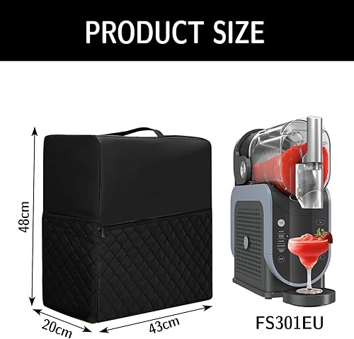 Housse pour Ninja SLUSHi Machine à Boissons Glacées, Housse de Protection Anti-poussière étanche Plusieurs Poches pour Ninja FS301EU Accessoires Compatible avec Sorbetière - Nail Gallerys