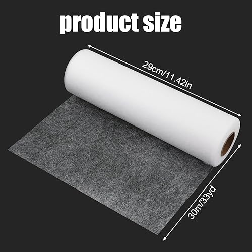 SAVITA 29cm x 30m Bande d'Ourlet, Ruban Adhésif Thermocollant Sans Couture pour Ourler des Vêtements Cassés, Pantalons, Jeans, Jupes (Blanc) - Nail Gallerys