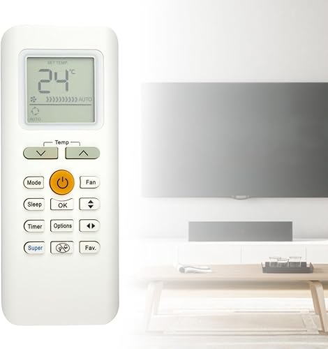 Domasvmd Télécommande pour climatiseur, grand écran, simple, léger, convient pour télécommande RG70A - Nail Gallerys