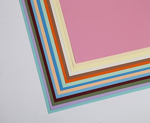 Clairefontaine 97298C Paquet Papier Maya - 28 Feuilles Papier Dessin Lisse Assortiment Vif - 50x70 cm 270g - Idéal pour le Dessin et les Activités Créatives - Nail Gallerys