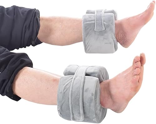 SLDHFE Lot de 2 coussins de soutien des pieds, coussin en mousse avec fermeture éclair amovible, coussin d'élévation du talon compensé pour pression des pieds, ulcères douloureux au lit, repose-jambes - Nail Gallerys