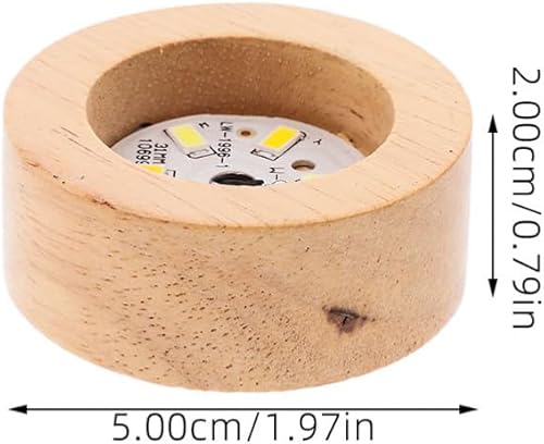 TOPPERFUN socle de veilleuse de lampe socles éclairés lumières d'affichage socle léger présentoir de lampe électrique base de lumière menée support lumineux LED - Nail Gallerys