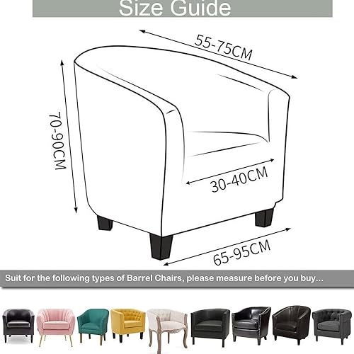 Morbuy Housse de Fauteuil Cabriolet Chesterfield Extensible Housse de Fauteuil Club Chair Revêtement de Chaise Lavable, Protection de Meubles pour Le Salon Café (Bleu) - Nail Gallerys