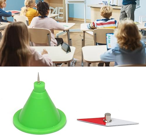KAKASEA Lot de 10 petites aiguilles à boussole magnétique en forme de losange avec support - Outil d'éducation physique pour les élèves du secondaire (physique) - Nail Gallerys