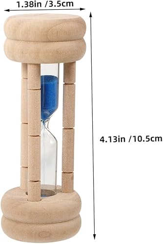 MOTHNUR Lot De 2 Sabliers Portables De 2 Minutes : Sablier Décoratif en Bois pour La Maison, Le Bureau Et Les Voyages. - Nail Gallerys