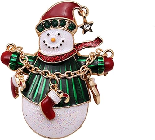 Elegant Rose Lot de 6 broches de Noël multicolores Cadeau comme bijou de noël Décoration de Noël - Nail Gallerys