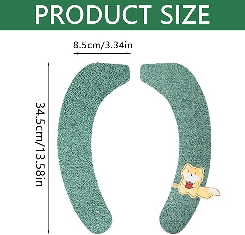 HarmonyCrafts Lot de 4 coussins colorés pour siège de toilette de salle de bain - Doux et confortable - 2 coussinets autocollants chauffants - Lavable - Pour les familles, les hôtels - Nail Gallerys