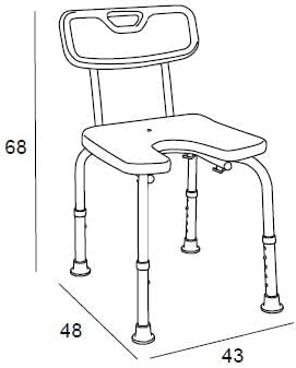MANILLONS TORRENT 1941054 Asiento Ducha Aluminio Pulido Mate - Nail Gallerys