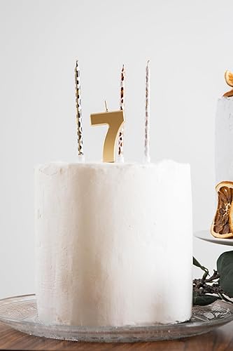 Folat 24142 Numéro Chiffre 2 Doré-5 cm-Bougies décoration de D'anniversaire, Happy Birthday, Anniversaires, Gâteau de Mariage, Gold - Nail Gallerys