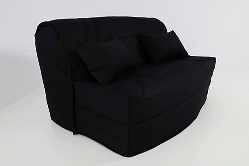 Hévéa Sélection Housse BZ 140x190 matelassée Noir - Nail Gallerys