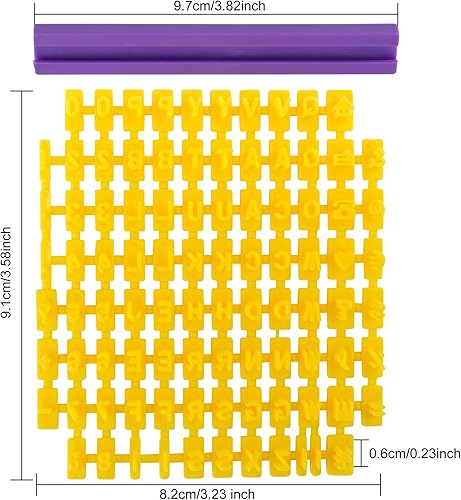 Lot de 94 moules à biscuits en forme de lettres de l'alphabet et chiffres pour décoration de gâteaux Discoball - Nail Gallerys