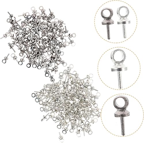 Veemoon 2ensembles Lot Rivets Cuivre Pur Pour Fabrication De Bijoux Crochets À Vis Oeillets Accessoires Diy Pour Bracelets Colliers Et Boucles Oreilles - Nail Gallerys