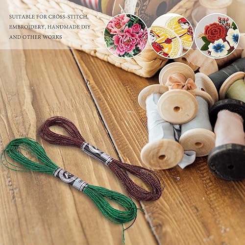 Lot de 19 Fils à Broder métalliques, Multicolores, à Broder à Paillettes, à Broder en Croix - Nail Gallerys