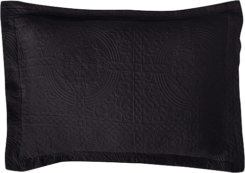 Superior Parure de lit en Coton Motif Fleur de lys Chaude pour Toutes Les Saisons, décoration de Chambre à Coucher, Couvre-lit décoratif bohème, Comprend 1 Couvre-lit, 2 taies d'oreiller, lit Double, - Nail Gallerys