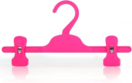 Hangerworld Lot de 20 cintres à Pinces pour Jupe/Pantalon Enfant Rose - 28cm - Nail Gallerys